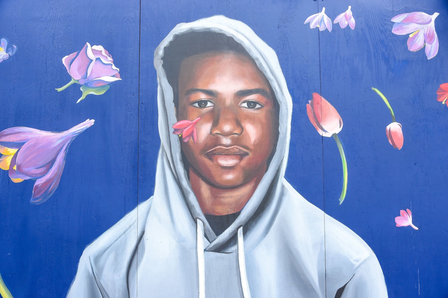 A view of the Trayvon Martin mural at the Trayvon Martin Mural Unveiling on Aug. 21, 2018, in New York City.BEN GABBE VIA GETTY IMAGES