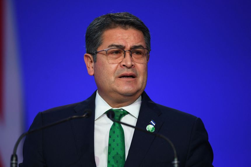 Juan Orlando Hernández was arrested by Honduran security forces in February after the U.S. requested his extradition. PHOTO: ANDY BUCHANAN/AGENCE FRANCE-PRESSE/GETTY IMAGES