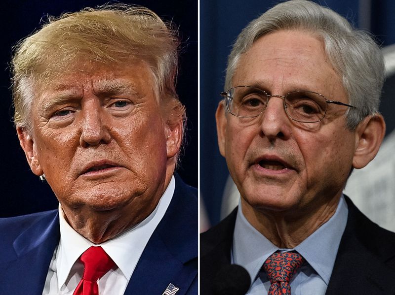 Former President Donald Trump and Attorney General Merrick Garland (Getty Images)