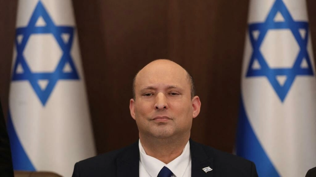 Israeli Prime Minister Naftali Bennett attends a cabinet meeting at the Prime minister's office in Jerusalem on May 15, 2022. © Abir Sultan, AFP