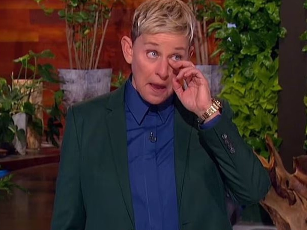 DeGeneres got emotional when she announced she was quitting her show last year. Picture: Warner Bros