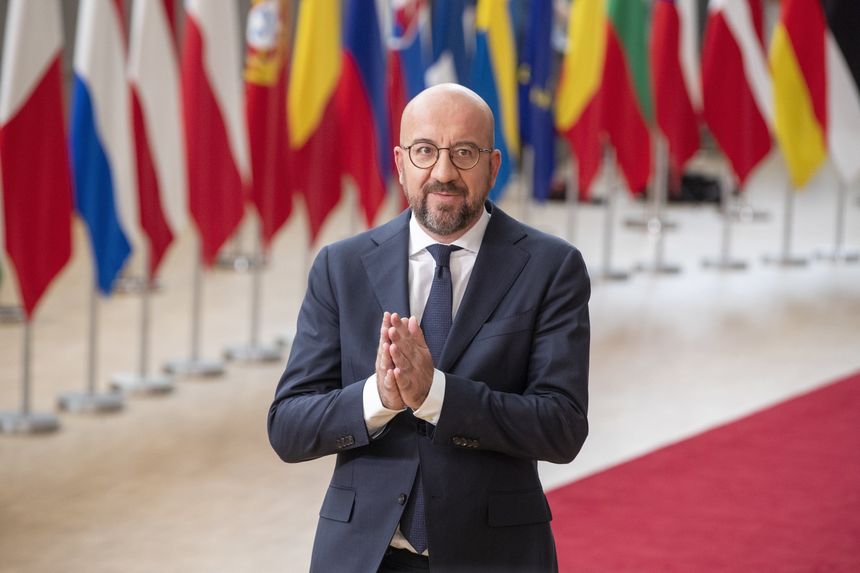 European Council President Charles Michel expects senior EU officials to meet Wednesday to sign off on the oil embargo. PHOTO: NICOLAS MAETERLINCK/ZUMA PRESS