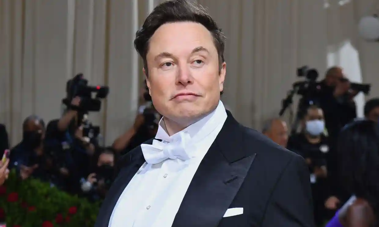Elon Musk arrives for the 2022 Met Gala at the Metropolitan Museum of Art in New York earlier this month. Photograph: Angela Weiss/AFP/Getty Images