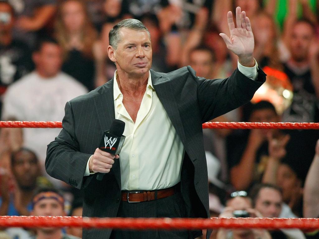 WWE founder and CEO Vince McMahon has “voluntarily stepped back” from his positions as chief executive and chairman. (Photo by Ethan Miller/Getty Images)