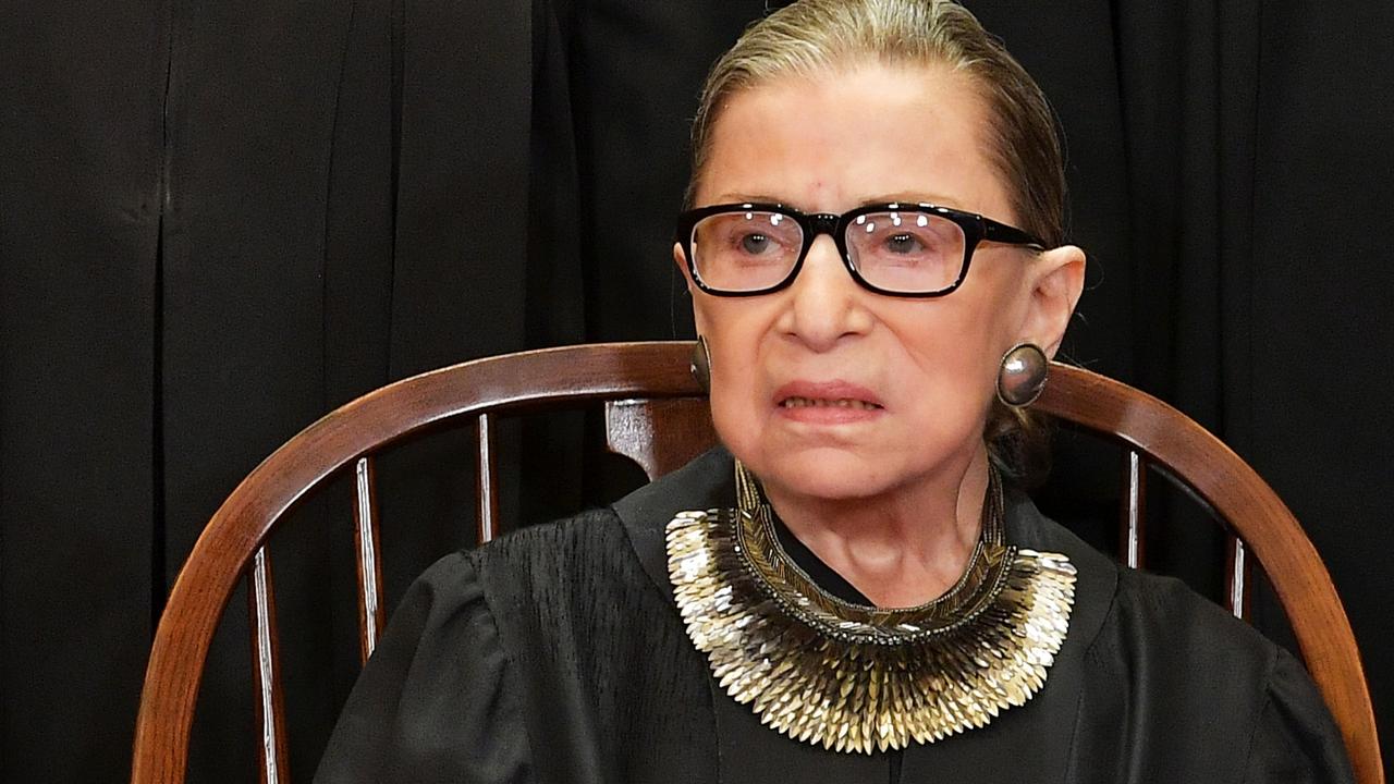 Some liberals are blaming late Supreme Court Justice Ruth Bader Ginsburg for not retiring earlier to make room for another progressive judge. Picture: Madel Ngan/AFP