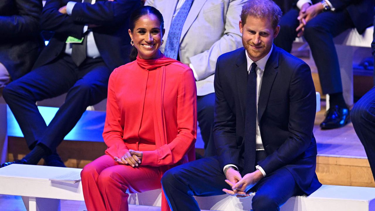 Meghan and Harry were in the UK when the Queen died but previously had no plans to see the royal family. Picture: Oli Scarff / AFP