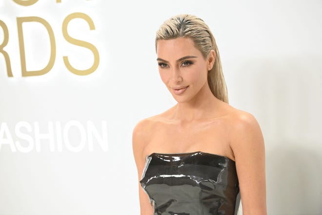 Kim Kardashian was honored at Monday's Council of Fashion Designers of America Fashion Awards for her shapewear line and used the honor to call for designers to be inclusive for all body shapes. Nov. 8 - Credit="AP