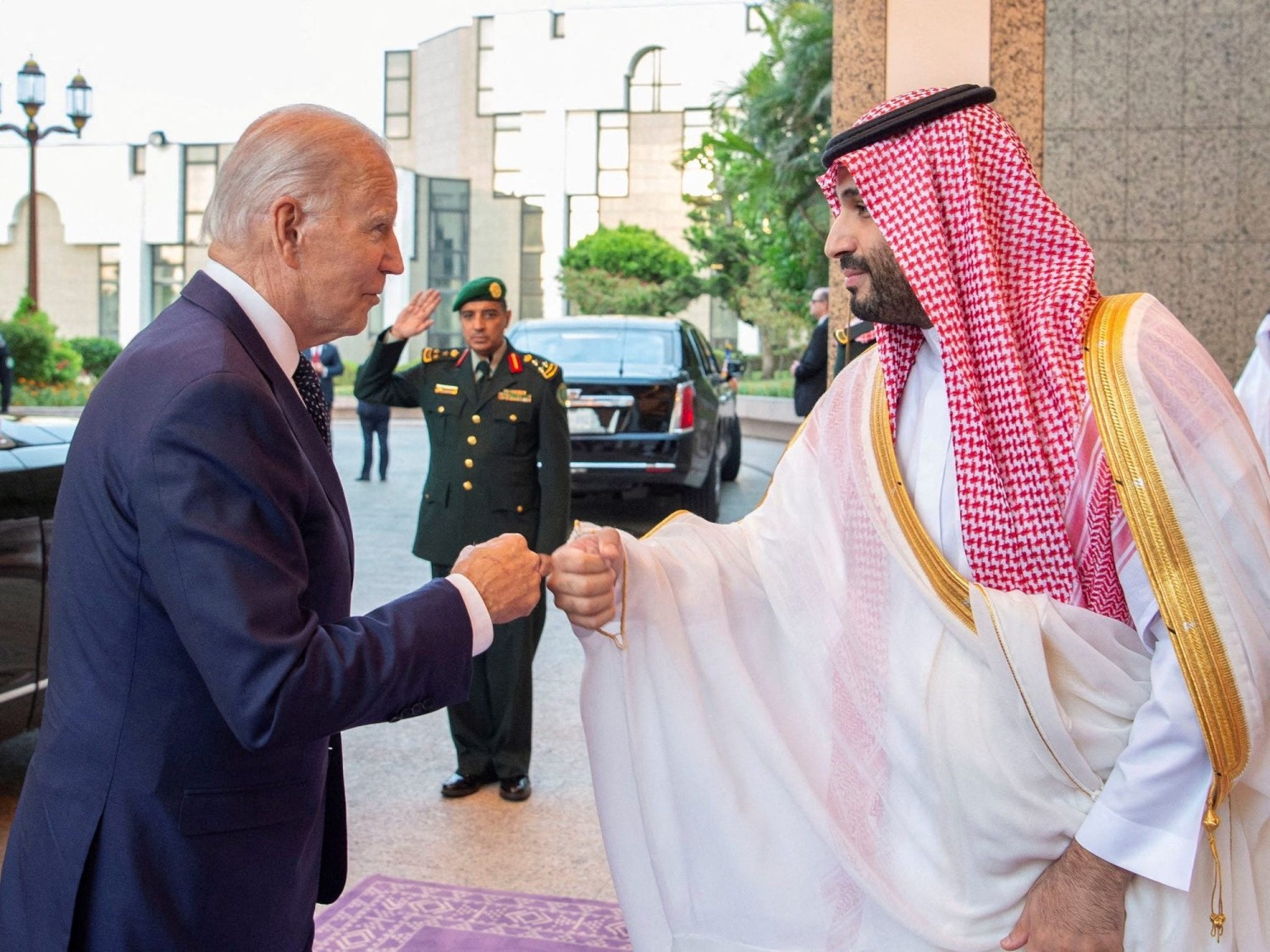 US President Joe Biden and Saudi Crown Prince Mohammed bin Salman. Bandar Algaloud/Reuters
