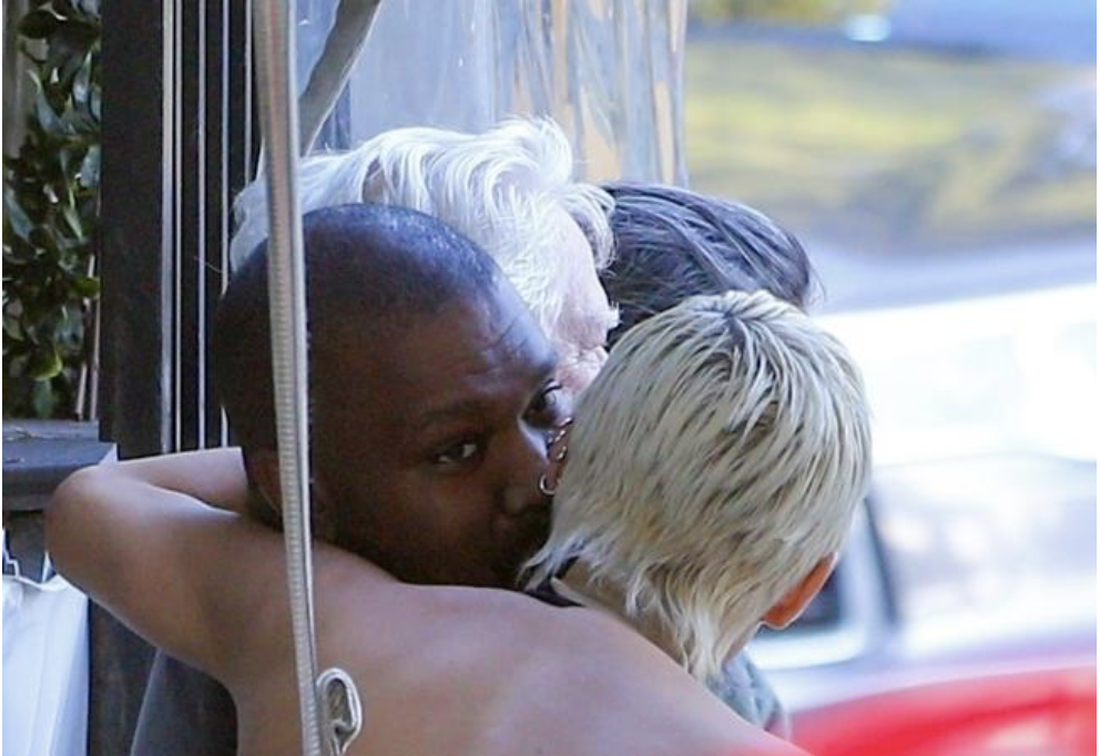 Kanye West and Bianca Censori pack on the PDA at The Lobster restaurant in Santa Monica. Picture: BACKGRID