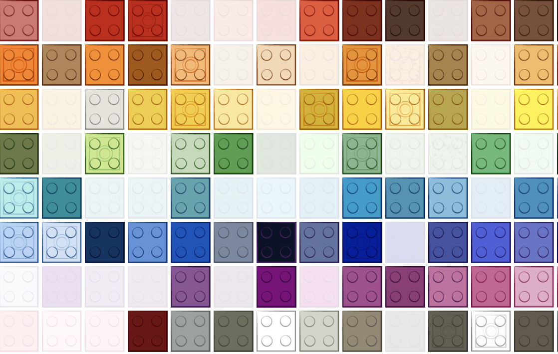 How Lego bricks went from five colors to nearly 200