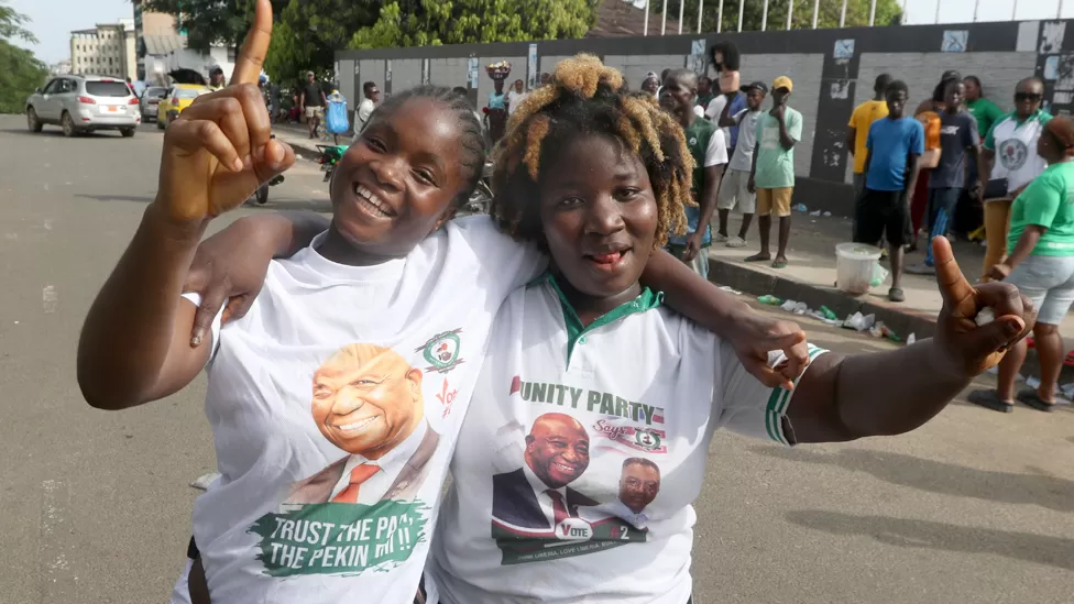 EPA Officials results will be announced on Monday afternoon but, after President Weah's concession, Joseph Boakai's supporters are celebrating