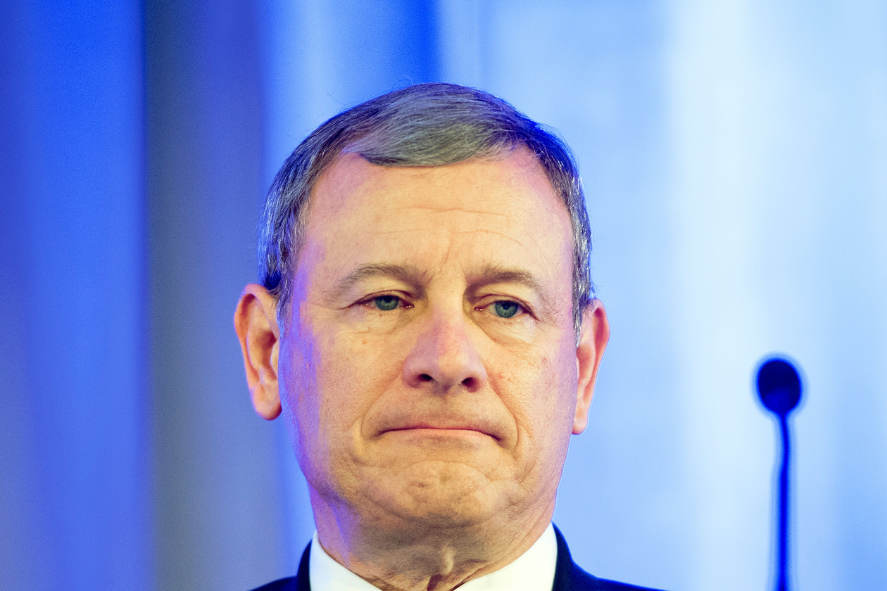 Chief Justice John Roberts, seen here in 2018, used his 2023 year-end report to discuss the increasingly prominent role of artificial intelligence in legal practice. | Jim Watson/AFP via Getty Images