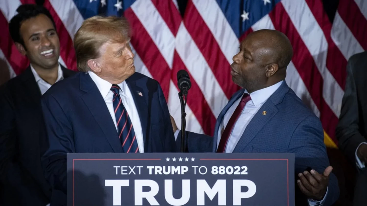 "I just love you," Tim Scott told Donald Trump on Tuesday night. Bloomberg