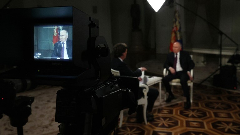 Kremlin explains why Putin spoke to Tucker Carlson