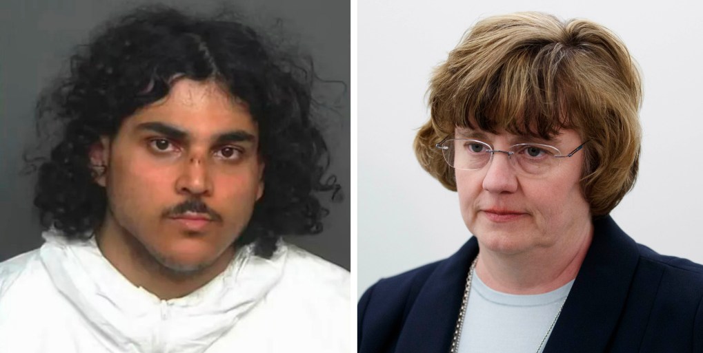Raad Almansoori and Phoenix prosecutor Rachel Mitchell (Surprise Police Dept.) (AP Photo/Carolyn Kaster, File)