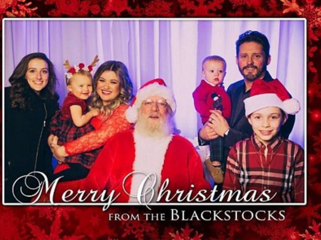 The former couple – seen here on their 2016 Christmas card – share two children.