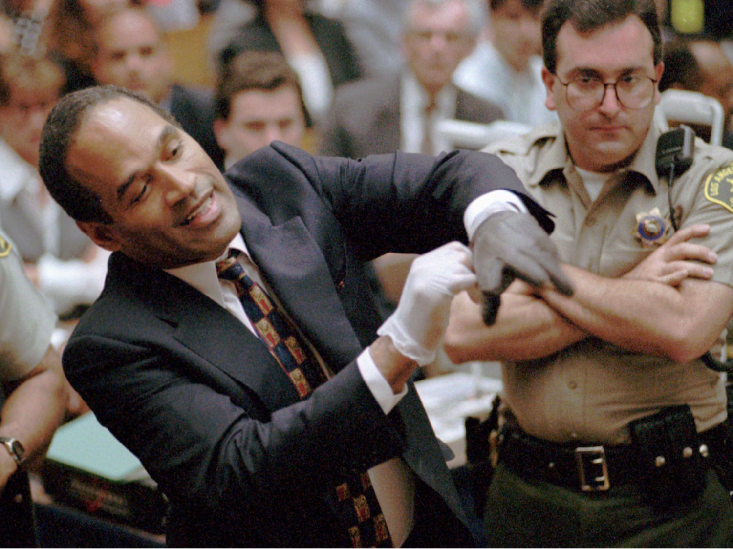 O.J. Simpson in a Los Angeles courtroom on June 15, 1995. (Sam Mircovich/AP)
