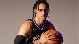 Chance Comanche of the Sacramento Kings. Photo by Lachlan Cunningham/Getty Images.