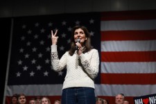 Nikki Haley at an event in Exeter, N.H. JOE RAEDLE/GETTY IMAGES