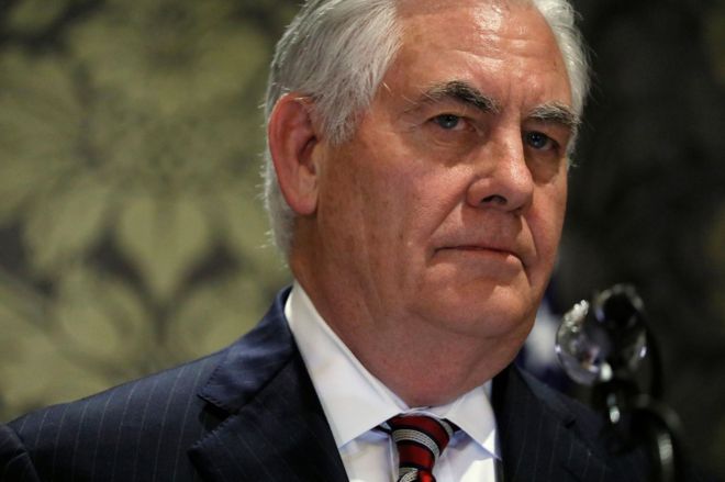 US Secretary of State Rex Tillerson has cancelled scheduled events in Kenya on Saturday because he is feeling poorly.