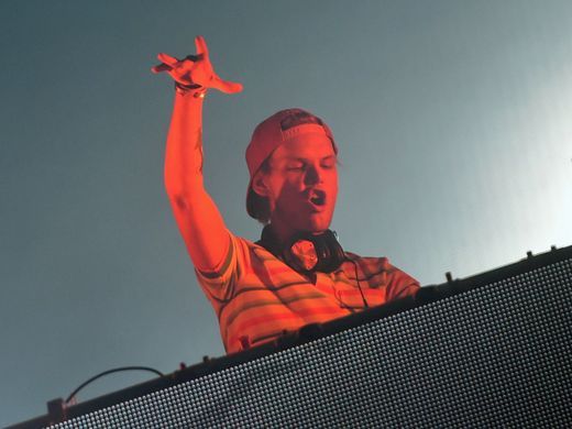 Swedish DJ, remixer, record producer and singer Tim Bergling, better known by his stage name 'Avicii' performs at the Sziget music festival on the Hajogyar Island of Budapest in this Aug. 14, 2015 file photo. The 28-year-old entertainer died Fri