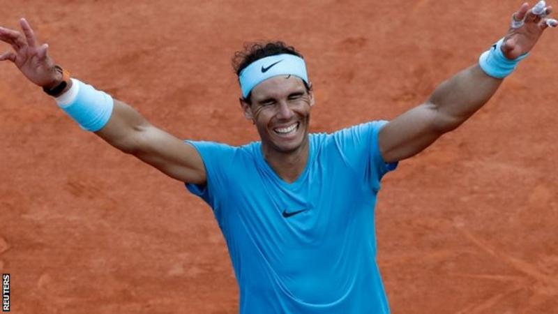 Rafael Nadal finally sealed victory on his fifth match point