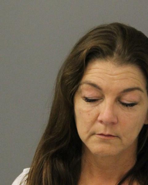Gretchen Wilson had her eyes closed in her mug shot, taken on Aug. 21 after she allegedly caused a disturbance on an airplane and became belligerent toward Connecticut State troopers. (Photo: Connecticut State Police)