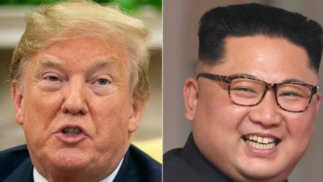 US President Donald Trump and North Korea's leader Kim Jong-un. Picture: AFPSource:AFP