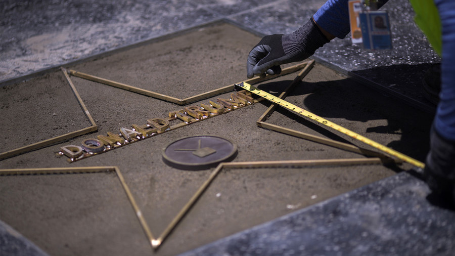 Donald Trump's star at Hollywood's Walk of Fame © David McNew / AFP