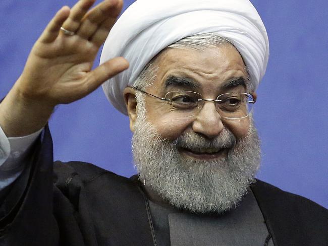 Iranian President Hassan Rouhani insisted the United States was ‘isolated’ in its hostility. Picture: AFP Photo / Atta KenareSource:AFP