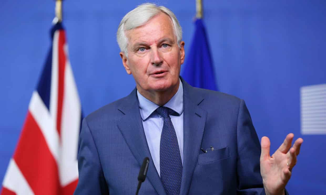 Michael Barnier said the British offer on customs was illegal and the ‘common rulebook’ idea would kill the European project. Photograph: Anadolu Agency/Getty Images