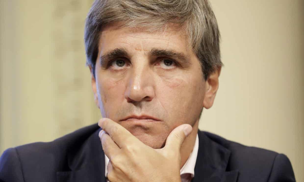 Luis Caputo has quit the central bank role, causing the value of the Argentinian peso to drop on foreign exchanges. Photograph: Victor R. Caivano/AP