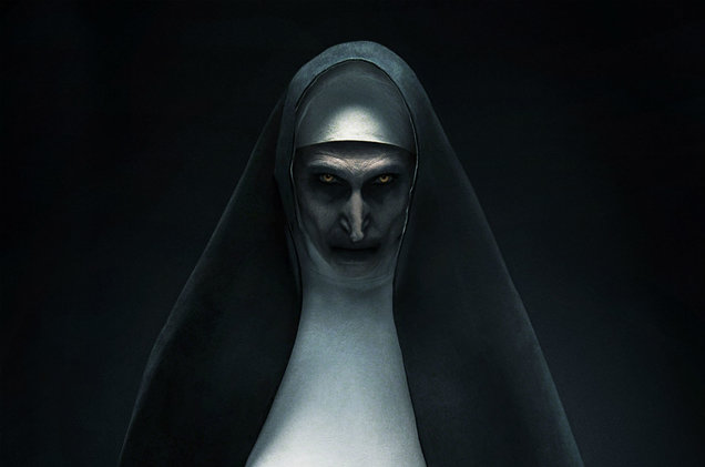 Courtesy of Warner Bros. Pictures.  Bonnie Aarons as The Nun in New Line Cinema's horror film 'The Nun,' a Warner Bros. Pictures release.