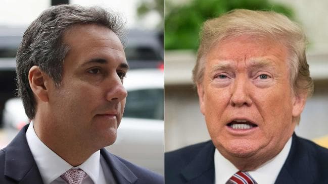 (Donald Trump has claimed he “never directed” his disgraced ex-lawyer Michael Cohen to “break the law”. Picture: AFPSource:AFP