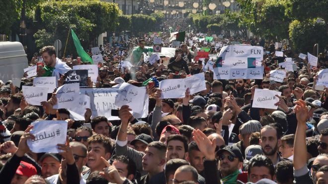 AFP / A huge anti-government protest was held in the capital, Algiers