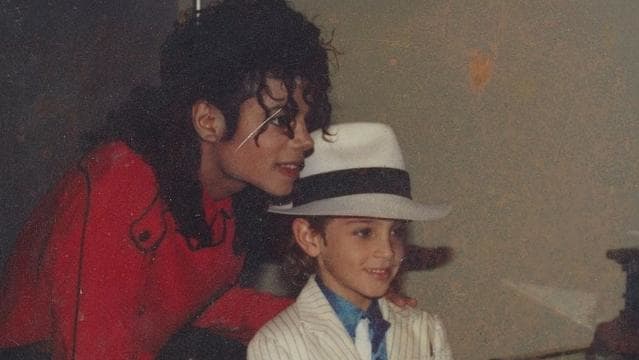 Michael Jackson and a young Wade Robson in Leaving Neverland.Source:Supplied