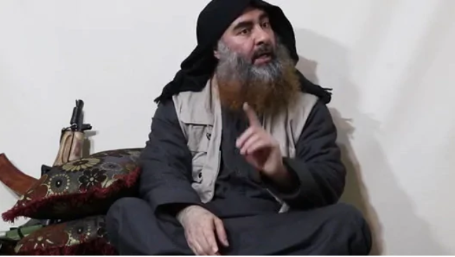 ISIS has released a video of their said to be leader. Picture: AFPSource:AFP