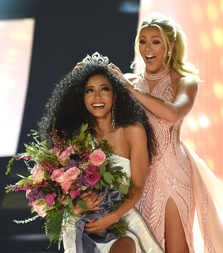 Miss North Carolina Chelsie Kryst is crowned by last year's winner Sarah Rose Summers after winning Miss USA 2019 in Reno, Nev. JASON BEAN, RENO GAZETTE-JOURNAL VIA USA TODAY NETWORK