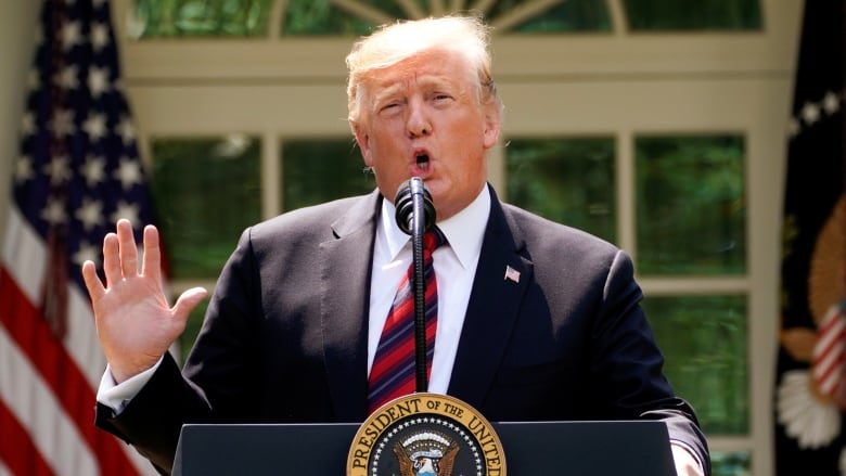 U.S. President Donald Trump, shown at the White House on May 16, tweeted a threat to Iran Sunday as tensions escalate between the two countries. (Joshua Roberts/Reuters)