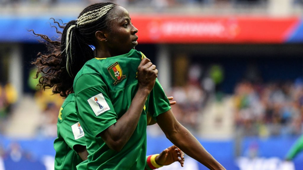 Pascal Guyot, AFP | Ajira Nchout scored Cameroon’s two goals