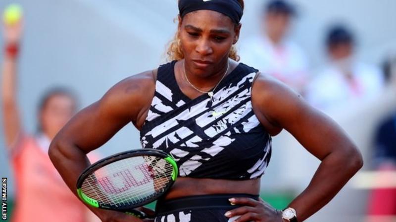 Serena Williams made 34 unforced errors in the defeat by Sofia Kenin