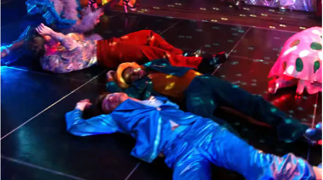 Bodies are shown strewn across the dance floor in Madonna’s new music video.Source:YouTube