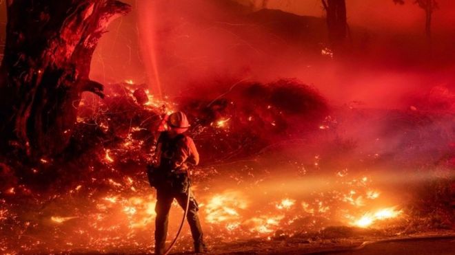 AFP / Fierce fires have burned thousands of acres of California