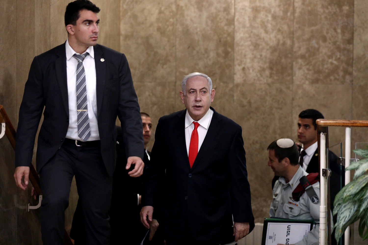 Prime Minister Benjamin Netanyahu of Israel, center, still commands a strong and emotional following within his party. Prime Minister Benjamin Netanyahu of Israel, center, still commands a strong and emotional following within his party.Credit...Pool phot