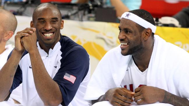 Kobe and LeBron were rivals on the court but friends off it.Source:News Limited