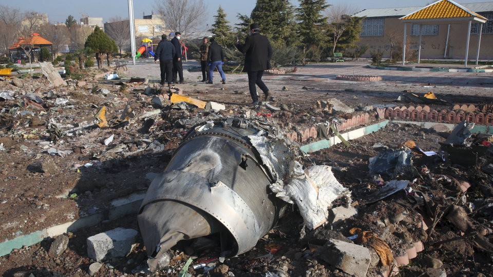 A Ukraine-bound plane with 176 passengers and crew crashed after taking off from Tehran’s main airport, killing all on board. Photo: AFP via Getty Images