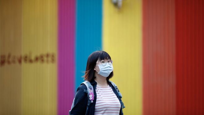Woman in mask in Taipei / EPA / Taiwan has been excluded from the WHO
