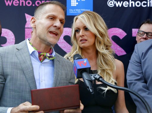 West Hollywood mayor John D'Amico attends a ceremony for Stormy Daniels receiving a City Proclamation and Key to the City on Wednesday, May 23, 2018 in West Hollywood, Calif. (AP Photo/Ringo H.W. Chiu) AP Images
