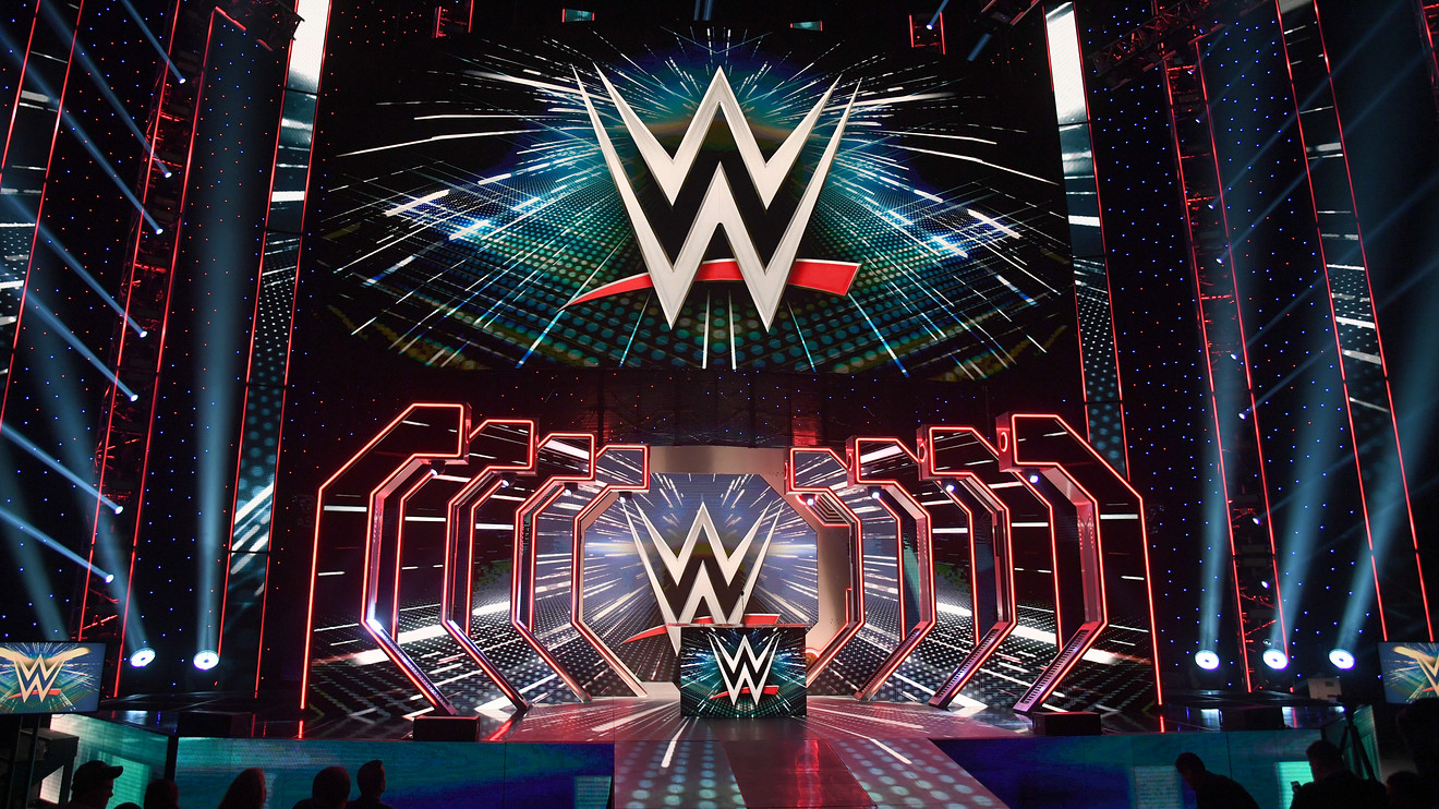 World Wrestling Entertainment Inc. has continued to tape events without crowds during the COVID-19 pandemic, including its signature WrestleMania event. Getty Images