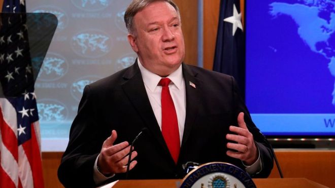 GETTY / caption Secretary of State Mike Pompeo